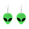 Funny Alien Spider Skull Resin Women'S Drop Earrings 1 Pair