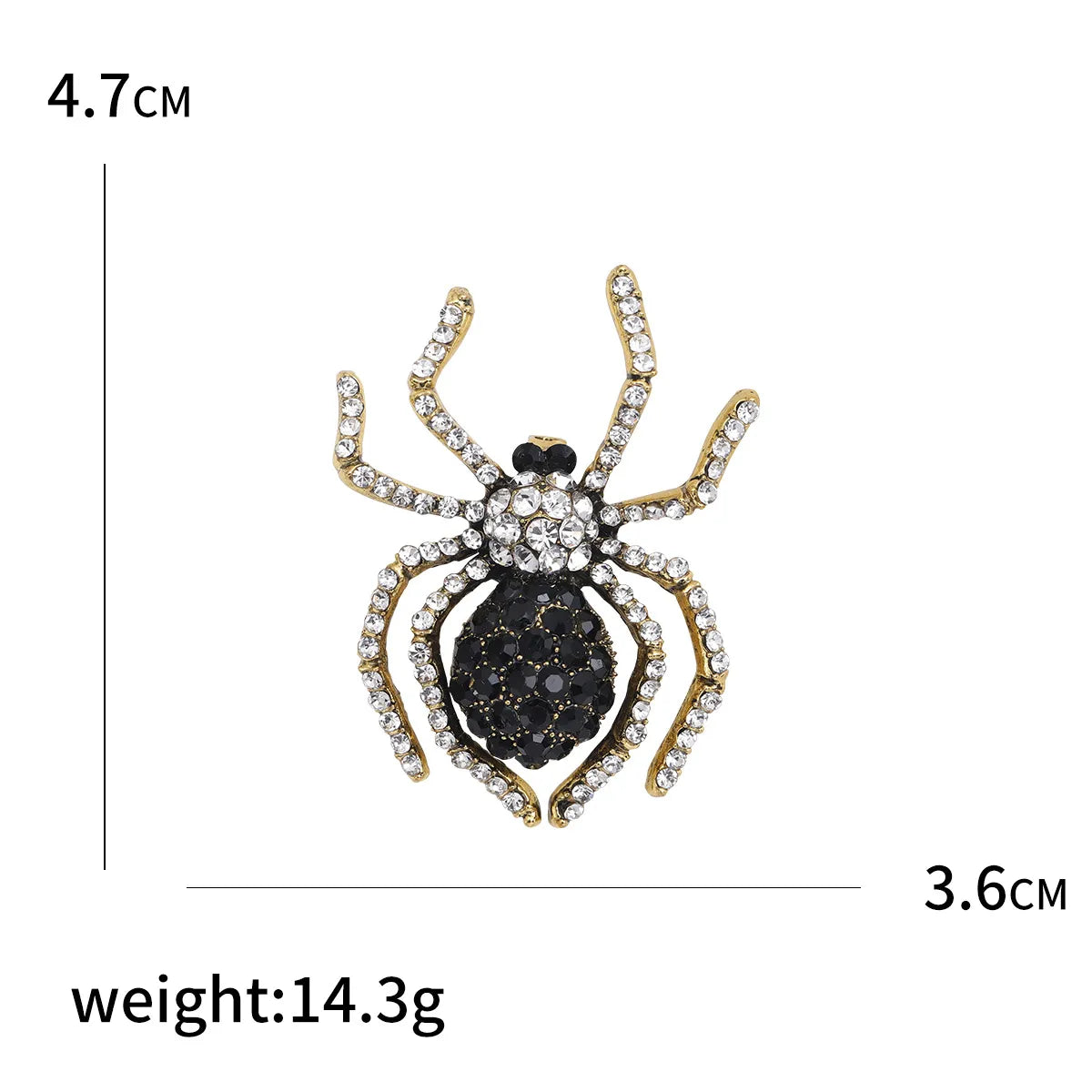 Funny Animal Alloy Inlay Artificial Diamond Women'S Brooches