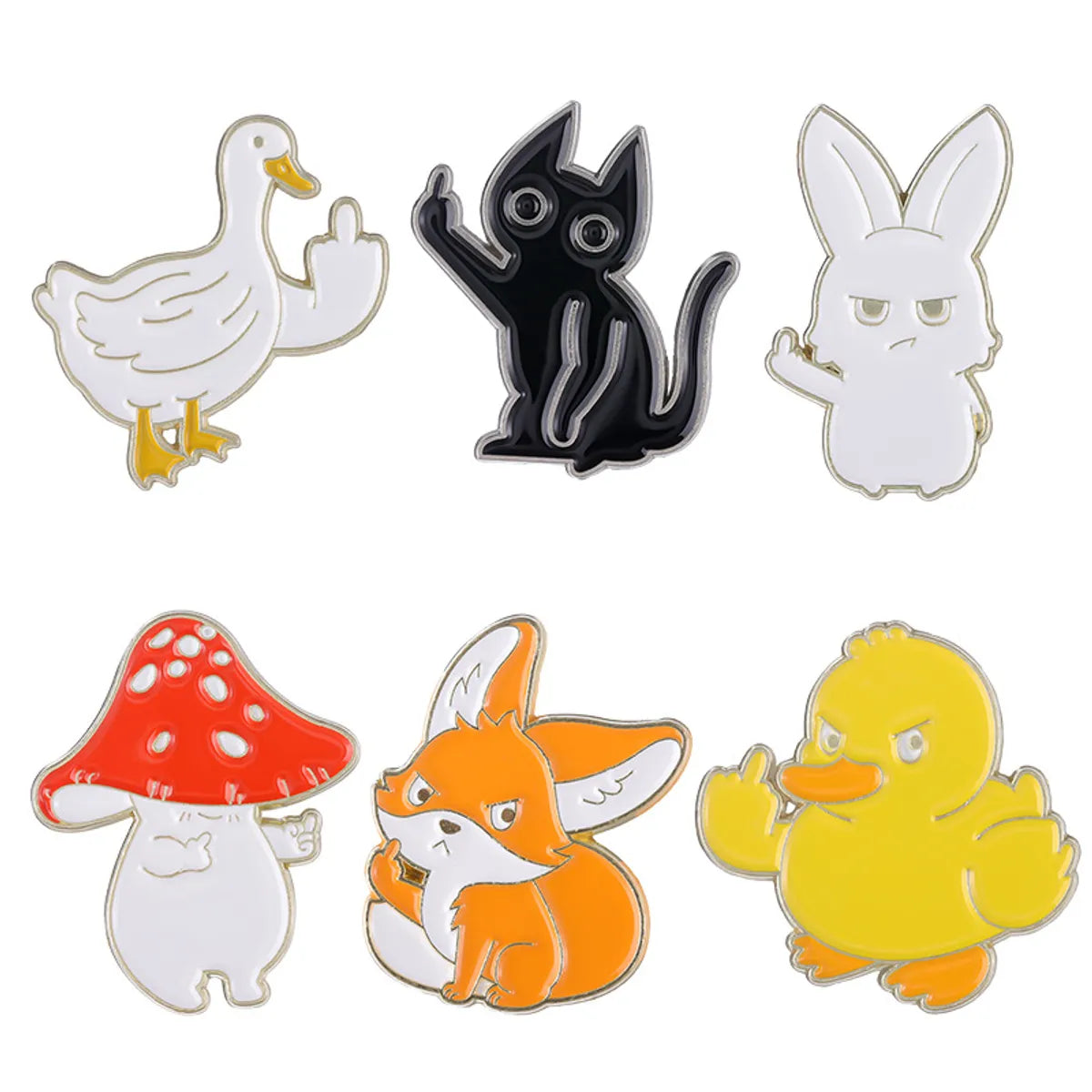 Funny Animal Alloy Plating Unisex Brooches