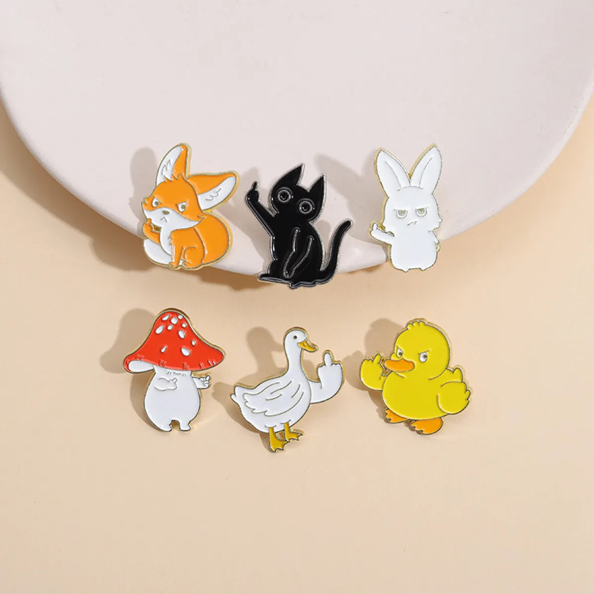 Funny Animal Alloy Plating Unisex Brooches