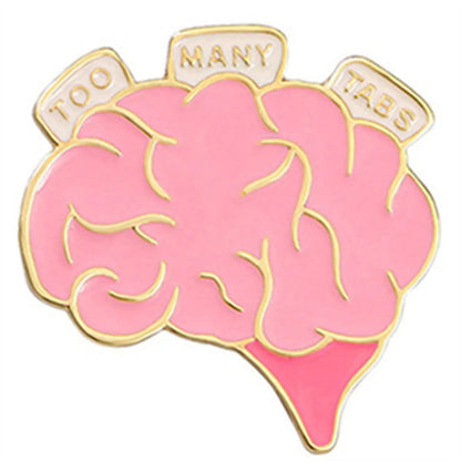 Funny Cool Style Color Block Alloy Women'S Brooches