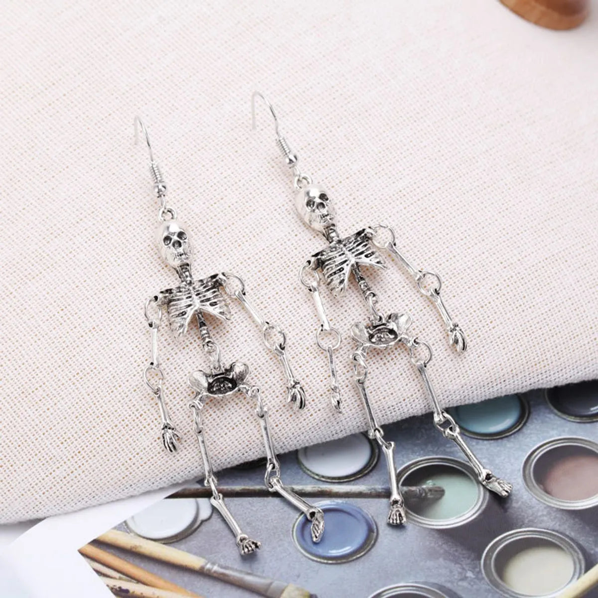 1 Pair Funny Geometric Plating Alloy Earrings