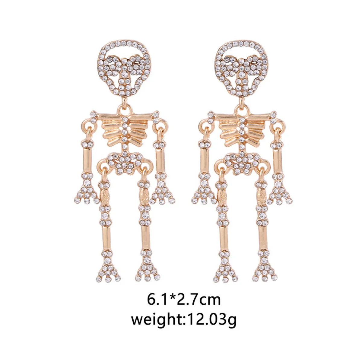 1 Pair Funny Geometric Plating Alloy Earrings