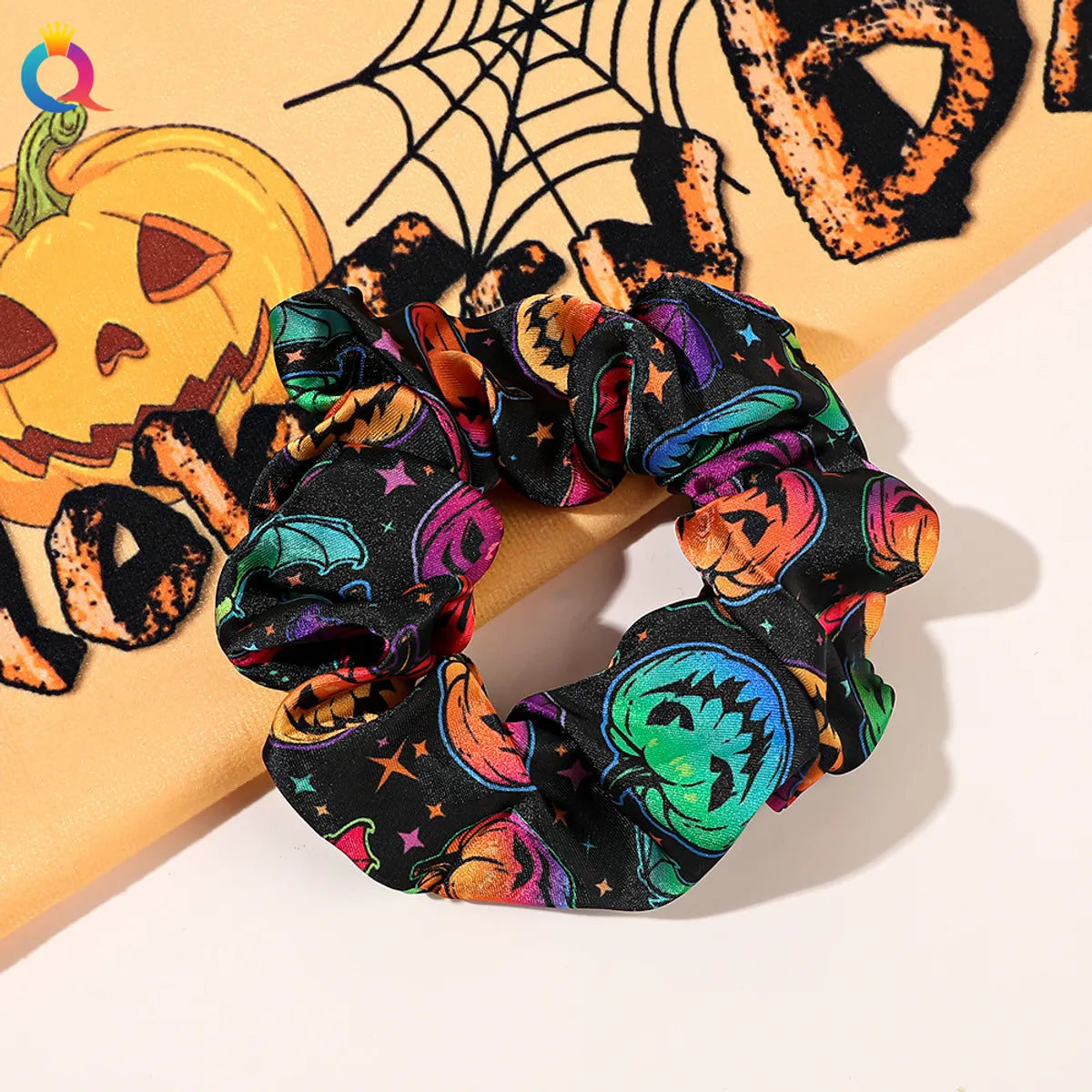 Funny Pumpkin Cloth Hair Tie