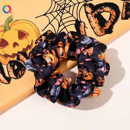 Funny Pumpkin Cloth Hair Tie