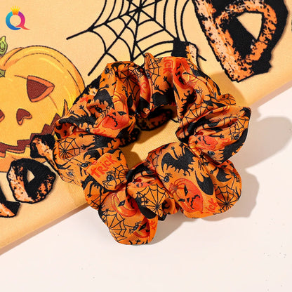 Funny Pumpkin Cloth Hair Tie