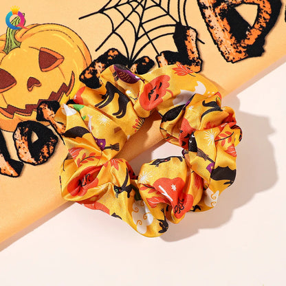 Funny Pumpkin Cloth Hair Tie