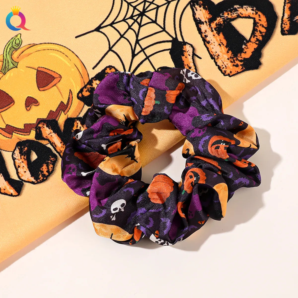 Funny Pumpkin Cloth Hair Tie