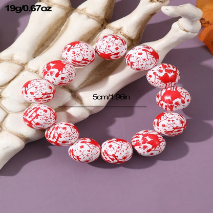 Funny Punk Halloween Pattern Plastic Wholesale Bracelets