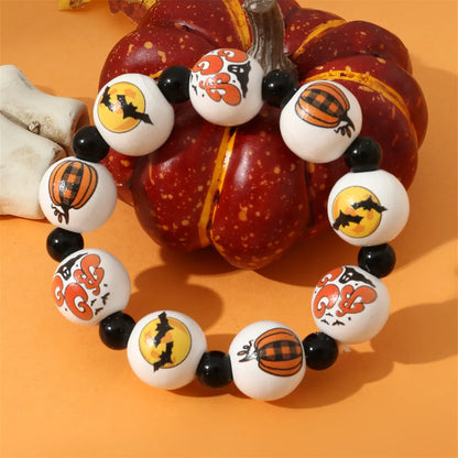 Funny Punk Halloween Pattern Plastic Wholesale Bracelets