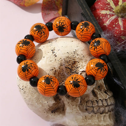 Funny Punk Halloween Pattern Plastic Wholesale Bracelets