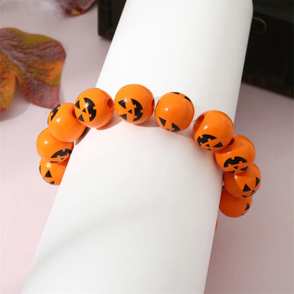 Funny Punk Halloween Pattern Plastic Wholesale Bracelets