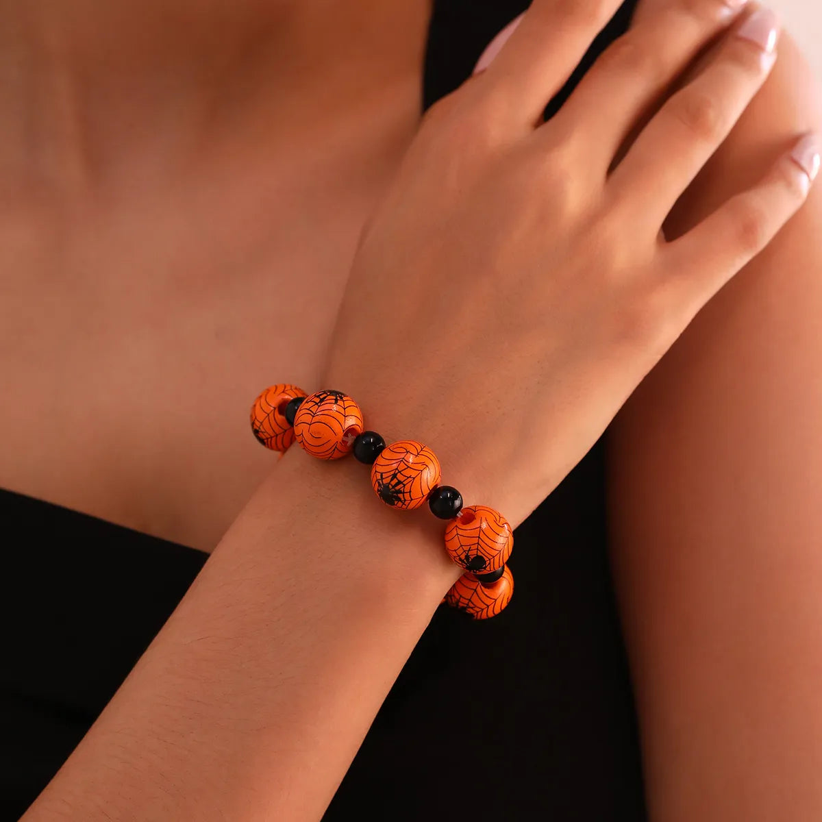 Funny Punk Halloween Pattern Plastic Wholesale Bracelets