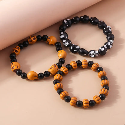 Funny Skull Beaded Wholesale Bracelets