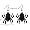 Funny Spider Alloy Plating Inlay Artificial Gemstones Women'S Drop Earrings 1 Pair