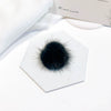 Fur Ball Earrings And Hair Accessories Fabric Material Cartoon Style