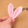 Garment Accessories Rabbit Ear Fur Ball Crystal Fabric Diy Handmade Cartoon Animals Electroplating