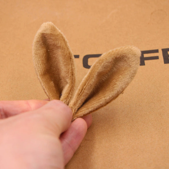 Garment Accessories Rabbit Ear Fur Ball Crystal Fabric Diy Handmade Cartoon Animals Electroplating