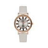 Gear Belt Watch Alloy Case Imitation Leather Strap Stainless Steel Buckle Round Dial Leisure Style