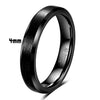 Geometric Brushed Gold Tone Electroplated Tungsten Steel Unisex Fashion Ring For Couples Wholesale