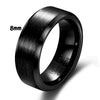 Geometric Brushed Gold Tone Electroplated Tungsten Steel Unisex Fashion Ring For Couples Wholesale