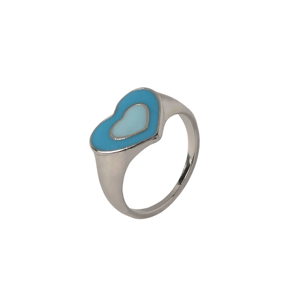 Geometric Constellation Open Stacked Ring Candy Color Resin Plastic Fashion Ring For Unisex