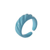Geometric Constellation Open Stacked Ring Candy Color Resin Plastic Fashion Ring For Unisex