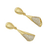 Geometric Copper Earrings With Electroplating For Women