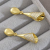 Geometric Copper Earrings With Electroplating For Women