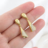 Geometric Copper Earrings With Electroplating For Women