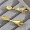 Geometric Copper Earrings With Electroplating For Women