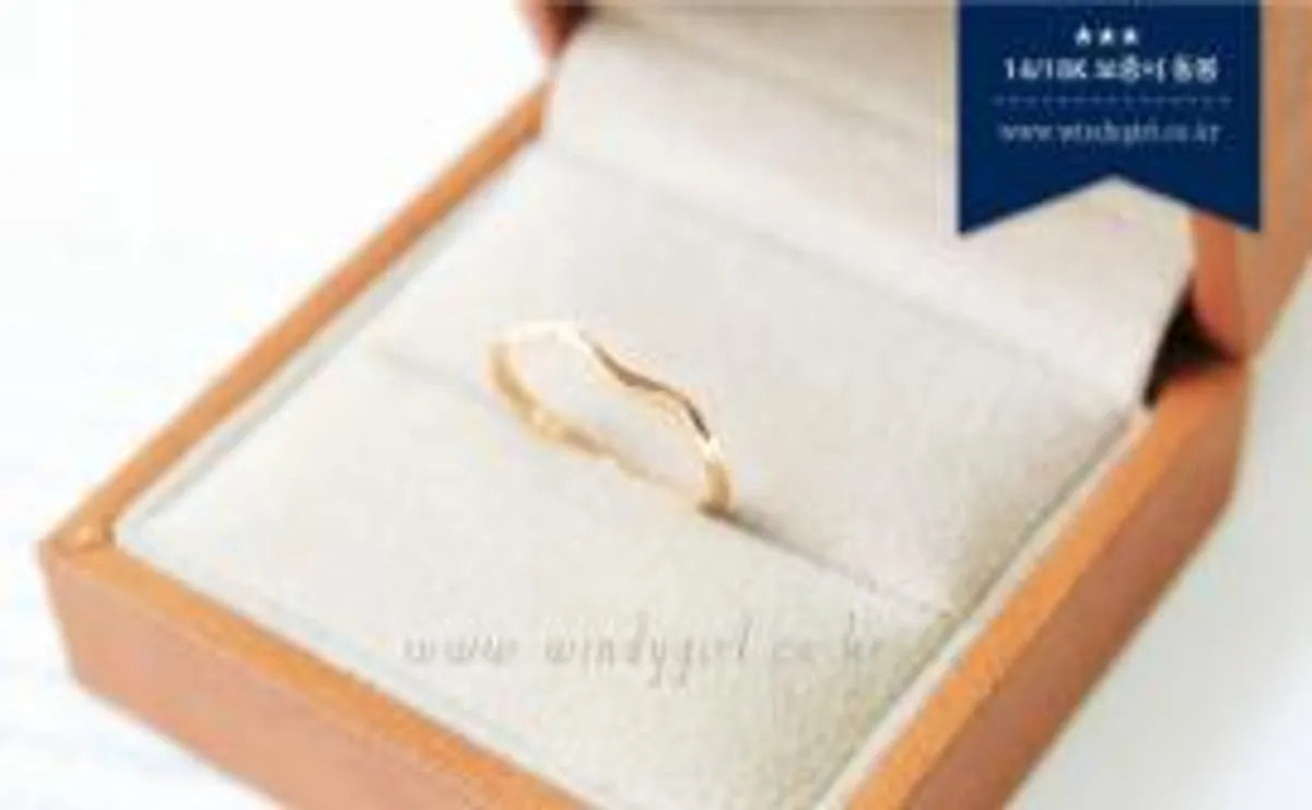 Geometric Curve Ring Joint Ring Wavy Ring Tail Ring Small Fresh Ring