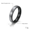 Geometric Curved Sand Surface Tungsten Steel Ring With Electroplated Finish Simple Fashion Jewelry For Women And Men Wholesale