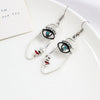 Geometric Diamond Bow And Arrow Ear Hook Earrings In Alloy Exaggerated Statement Jewelry For Unisex Wear