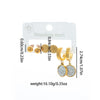 Geometric Disc Earrings Titanium Steel Electroplating Feminine Design