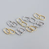 Geometric Ear Studs Earrings S925 Silver Electroplated With Star Moon And Peach Heart Design In Light Luxury Style