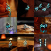 Geometric Electroplated Metal Luminous Ring Unisex Statement Fashion Jewelry For Wholesale