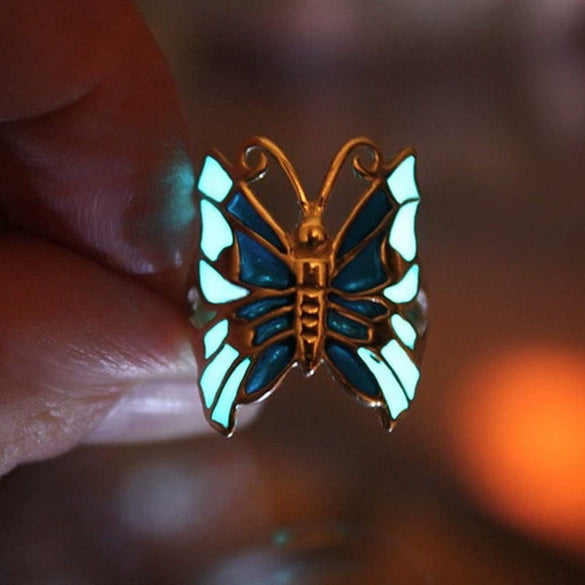 Geometric Electroplated Metal Luminous Ring Unisex Statement Fashion Jewelry For Wholesale
