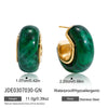 Geometric Electroplated Stainless Steel Earrings For Women Fashion Jewelry Wholesale Accessories