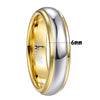 Geometric Goldplated Tungsten Steel Matching Rings For Couples Modern Versatile Unisex Jewelry Wholesale