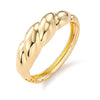 Geometric Irregular Exaggerated Metal Bracelet For Women With Electroplating And Liquid Metal Glow Surface And Water Drops Design