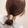 Geometric Metal Style High Elastic Hair Accessories Hair Band Hair Rope Headdress With Electroplating For Female