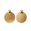 Geometric Round Metal Stud Earrings For Women Plated Ferroalloy Design With Stainless Steel Posts Bold And Elegant Statement Jewelry