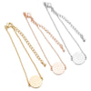 Geometric Round Stainless Steel Bracelet Minimalist Electroplated Jewelry For Women And Unisex Wear