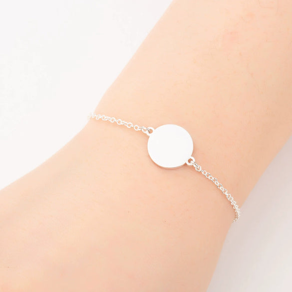 Geometric Round Stainless Steel Bracelet Minimalist Electroplated Jewelry For Women And Unisex Wear
