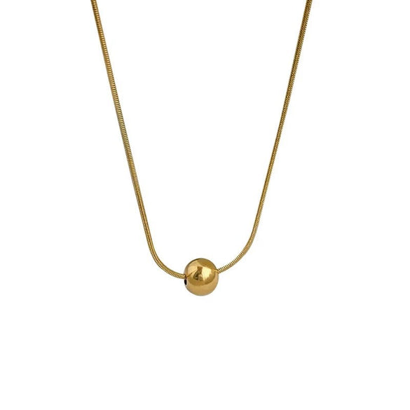 Geometric Simple High End Versatile Women's Metal Necklace With Electroplating Treatment Sweater Chain Accessories In Niche Light Luxury Style