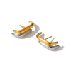 Geometric Stainless Steel Earrings For Women With Gold Electroplated Finish Simple Fashion Jewelry