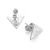 Geometric Stainless Steel Embossed Butterfly Flower Heartshaped Electroplated Earrings Accessories