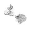 Geometric Stainless Steel Embossed Butterfly Flower Heartshaped Electroplated Earrings Accessories