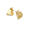 Geometric Stainless Steel Embossed Butterfly Flower Heartshaped Electroplated Earrings Accessories
